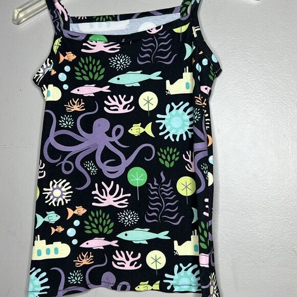 Underwater Beatles Yellow Submarine themed tank top, size 12 - Picture 2 of 6